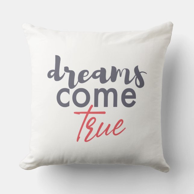 Almofada Design gráfico moderno e brincalhão de sonhos se t (Frente)