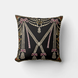 Almofada Design Inspirado em Marie Antoinette com Joias Fra