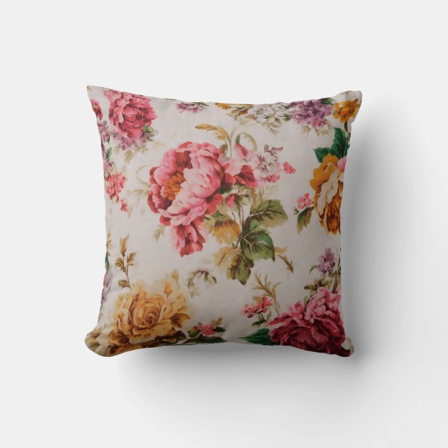 Almofada Design italiano com a beleza das flores (Frente)