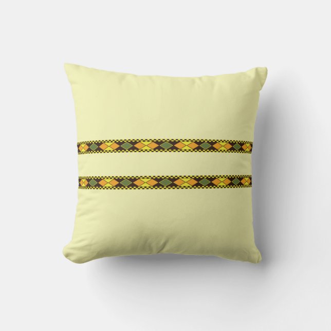 Almofada Design Liso Laranja Amarelo (Frente)