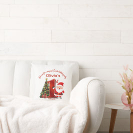 Almofada Design Mágico de Aniversário do Papai Noel para Cr