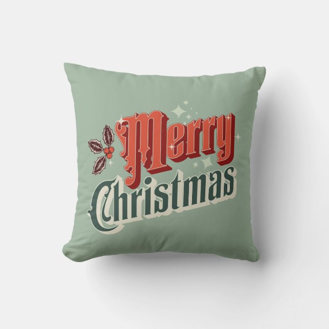 Almofada Design natal vintage (Frente)