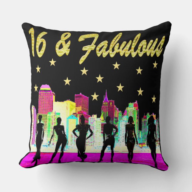 Almofada design NYC DIVA 16 E FABULOSO (Frente)