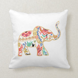 Almofada Design ornamentado decorativo floral elegante do