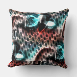 Almofada Design perfurado digital com gotas de tinta