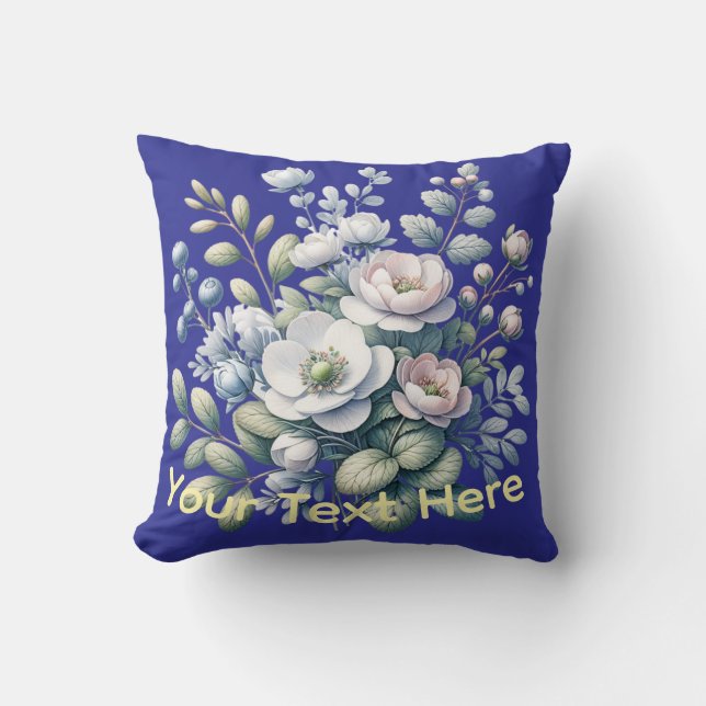 Almofada design personalizado azul (Frente)