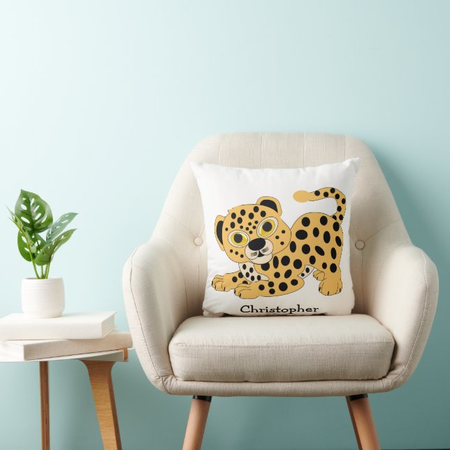 Almofada Design Personalizado de Leopardo (Cadeira)