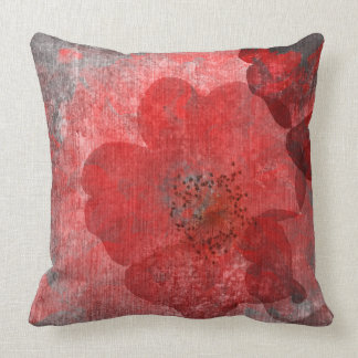 Almofada Design preto cinzento vermelho da arte gráfica de