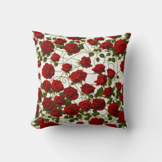 Almofada Design Rosa de Travesseiro sem soldadura gótica