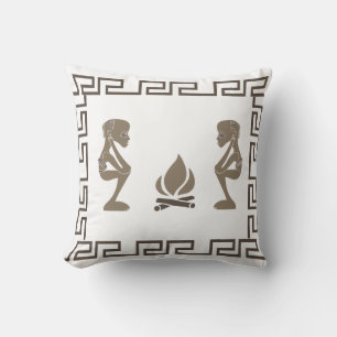 Almofada design tribal abstrato africano