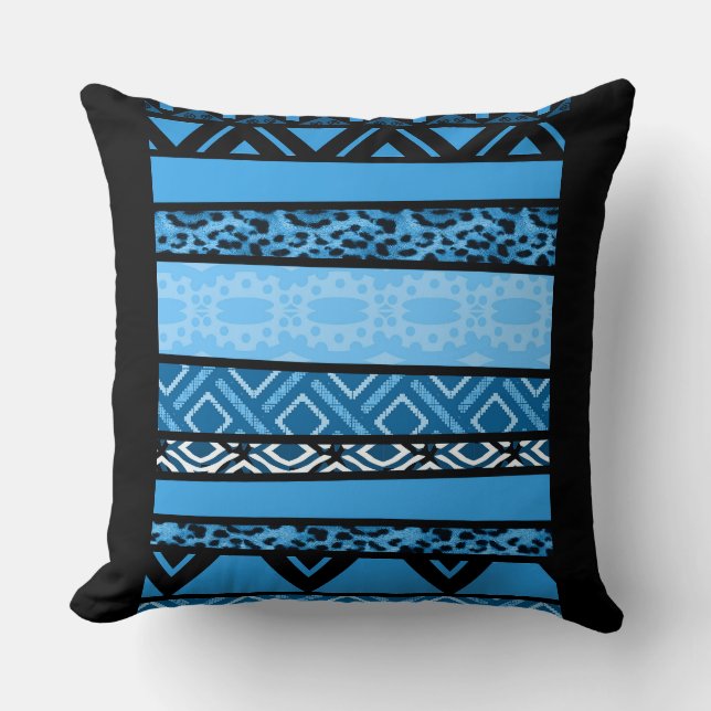 Almofada Design Tribal Azul de Shango (Frente)