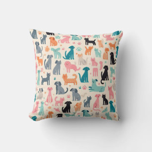 Almofada Designs De Animais Cachorros Sem Costura Cachorro