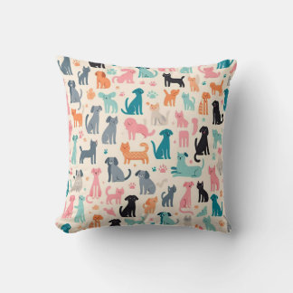 Almofada Designs De Animais Cachorros Sem Costura Cachorro