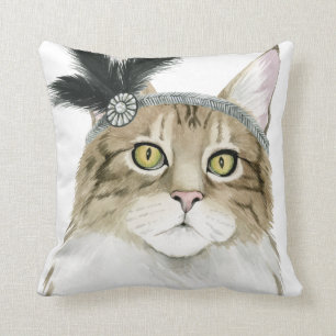 Almofada Desligar Cat Adorados Com Penas