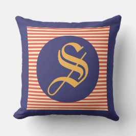 Almofada Deslocamento Familiar Do Monograma S