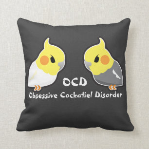 Almofada Desordem obsessiva do Cockatiel
