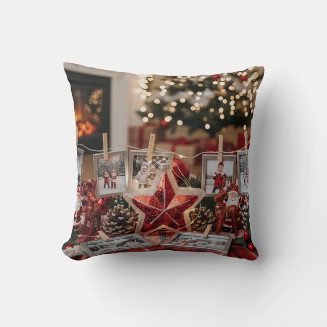 Almofada "Destaque Quente e Na moda de Natal" (Frente)