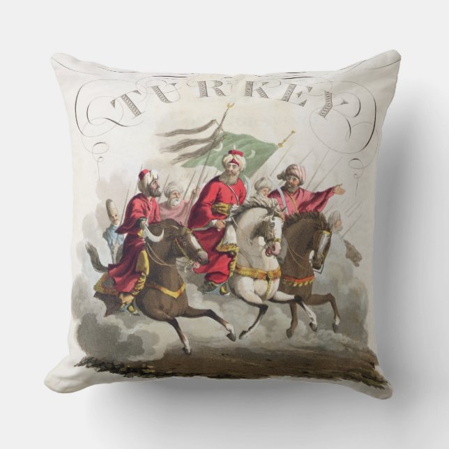 Almofada Detalhe de frontispício, 'dos trajes do Variou (Frente)