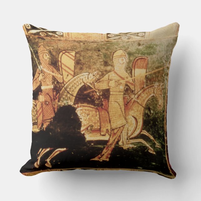 Almofada Detalhe de uma caixa de casamento que descreve o (Frente)