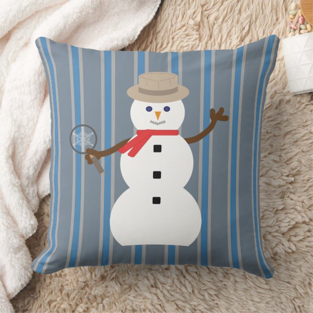 Almofada Detetive Snowman, divertido e Rico (Cobertor)