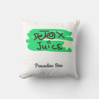 Almofada Detox Juice Schild grün