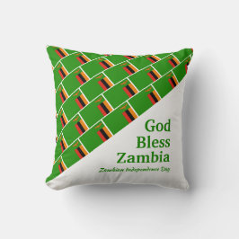 Almofada DEUS ABENÇOE ZÂMBIA Escrito Personalizado
