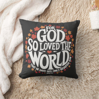 Almofada Deus Amou Tanto o Mundo