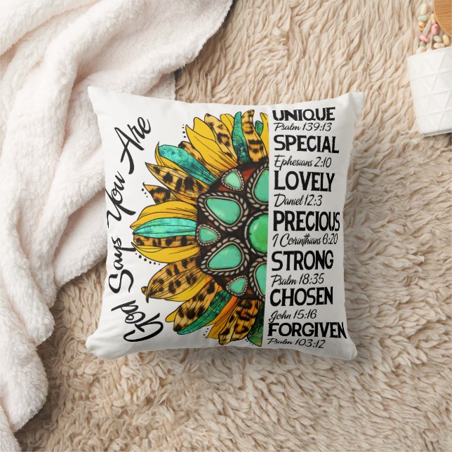 Almofada Deus Religioso diz que você é... (Cobertor)