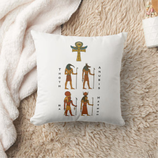 Almofada Deus Thoth - Anubis - Hathor - Ra com Ankh