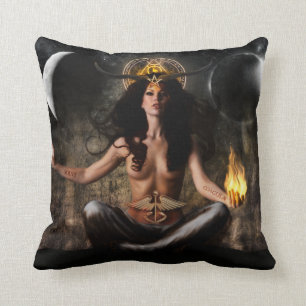 Almofada Deusa da bruxa de Baphomet