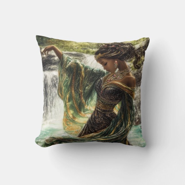 Almofada Deusa Encantadora por uma Caipira Mágica (Frente)