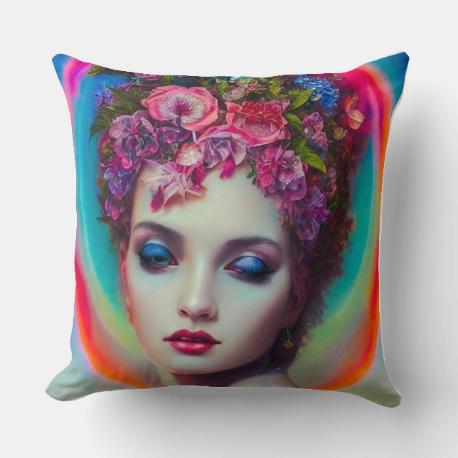 Almofada Deusa Flor (Frente)