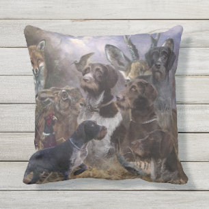 Almofada Deutsch Drahthaar German Wirehaired Pointer Poster