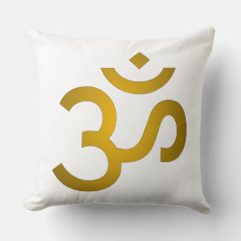 Almofada Devanagari om - Branco