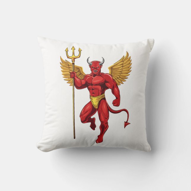 Almofada Devil with trident (Frente)