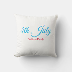 Almofada dia 4 de julho de independência adicionar nome tex