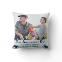 Dia da apreciação do pai - travesseiro decorativo