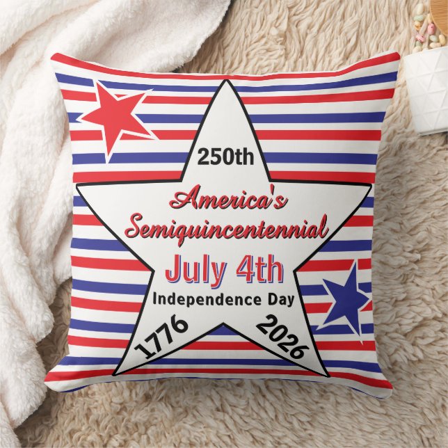 Almofada Dia da Independência América Semiquincentenário 25 (Cobertor)