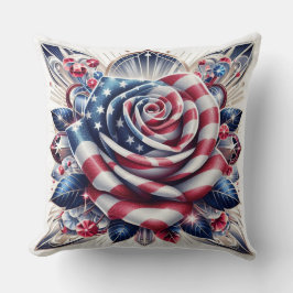 Almofada Dia da Independência Rosa Patriótica