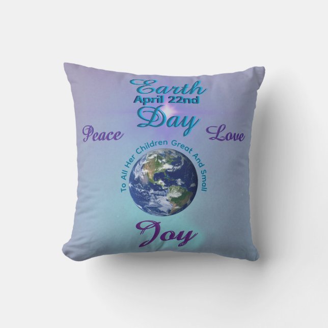 Almofada Dia da Terra - 22 de abril (Frente)