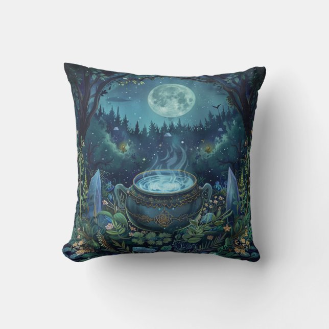 Almofada Dia das Bruxas de Samhain Nórdico - Design de Cald (Frente)