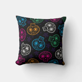 Almofada Dia das Cobras de Açúcar dos Mortos Calaveritas