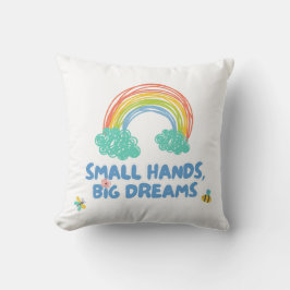 Almofada Dia das crianças felizes Mãos Pequenas, Grandes So
