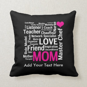 Almofada Dia das mães ou aniversário para uma mamã