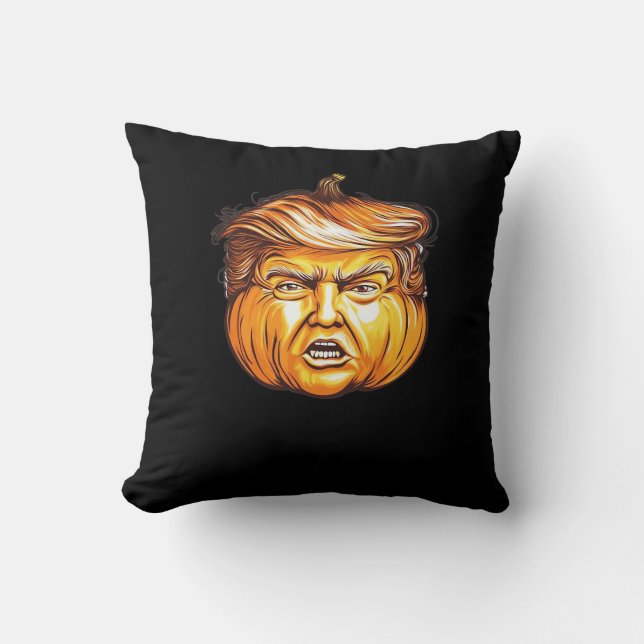 Almofada Dia de as Bruxas engraçado Pumpkin Parody Político (Frente)