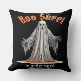 Almofada Dia de as Bruxas engraçado Spooky Ghost com Humor