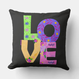 Almofada DIA DE AS MÃES Boêmia Floral do AMVE