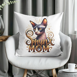 Almofada Dia de as mães da Mãe de Gato Esphynx