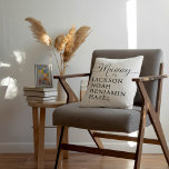 Almofada Dia de as mães de Nomes de Crianças Personalizadas<br><div class="desc">Toda múmia merece um pouco mais de amor por este Dia de as mães. Nossa travesseiro decorativo personalizada de nomes de crianças é a maneira perfeita de mostrar a ela que ela é a melhor múmia lá fora! Com seu design simples e elegante, ele vai adicionar um toque de charme...</div>