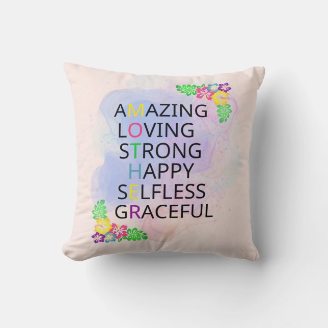 Almofada Dia de as mães Feliz (Frente)